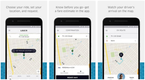 Uber App Screenshot - How to Build An App Like Uber